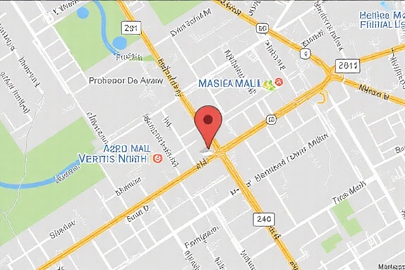 Mapa na nagpapakita ng lokasyon ng Quezon HerboLuxMart